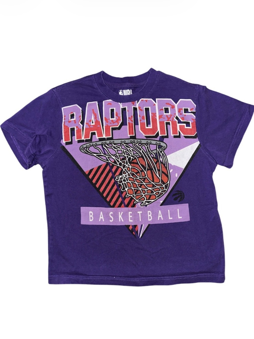 NBA Raptors Purple Kids Basketball Graphic Cotton Tee